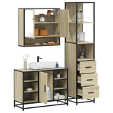 3 Piece Bathroom Furniture Set  Engineered Wood