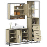 3 Piece Bathroom Furniture Set  Engineered Wood