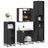 4 Piece Bathroom Furniture Set  Engineered Wood