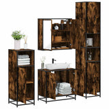 4 Piece Bathroom Furniture Set  Engineered Wood