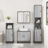4 Piece Bathroom Furniture Set  Engineered Wood