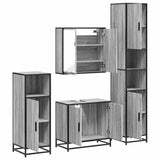 4 Piece Bathroom Furniture Set  Engineered Wood