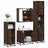4 Piece Bathroom Furniture Set  Engineered Wood