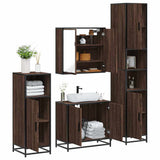 4 Piece Bathroom Furniture Set  Engineered Wood