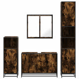 4 Piece Bathroom Furniture Set  Engineered Wood