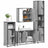 4 Piece Bathroom Furniture Set  Engineered Wood