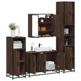 4 Piece Bathroom Furniture Set  Engineered Wood