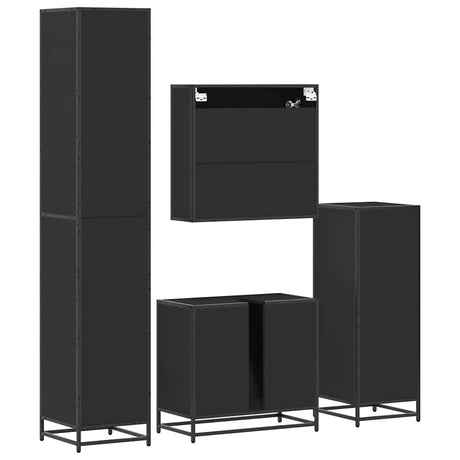 4 Piece Bathroom Furniture Set  Engineered Wood