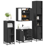 4 Piece Bathroom Furniture Set  Engineered Wood