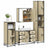 4 Piece Bathroom Furniture Set  Engineered Wood