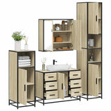 4 Piece Bathroom Furniture Set  Engineered Wood