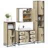 4 Piece Bathroom Furniture Set  Engineered Wood