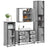 4 Piece Bathroom Furniture Set  Engineered Wood