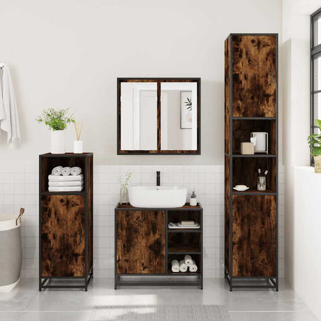 4 Piece Bathroom Furniture Set  Engineered Wood