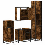 4 Piece Bathroom Furniture Set  Engineered Wood
