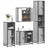 4 Piece Bathroom Furniture Set  Engineered Wood