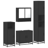 4 Piece Bathroom Furniture Set  Engineered Wood