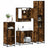 4 Piece Bathroom Furniture Set  Engineered Wood