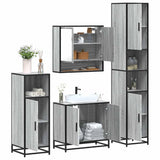 4 Piece Bathroom Furniture Set  Engineered Wood