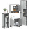 4 Piece Bathroom Furniture Set  Engineered Wood