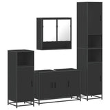 4 Piece Bathroom Furniture Set  Engineered Wood