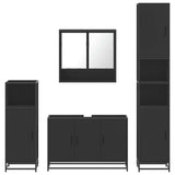 4 Piece Bathroom Furniture Set  Engineered Wood