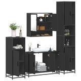 4 Piece Bathroom Furniture Set  Engineered Wood