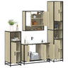 4 Piece Bathroom Furniture Set  Engineered Wood