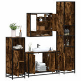4 Piece Bathroom Furniture Set  Engineered Wood
