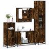 4 Piece Bathroom Furniture Set  Engineered Wood