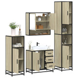 4 Piece Bathroom Furniture Set  Engineered Wood