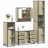 4 Piece Bathroom Furniture Set  Engineered Wood