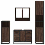 4 Piece Bathroom Furniture Set  Engineered Wood