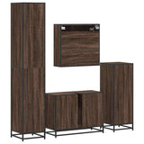 4 Piece Bathroom Furniture Set  Engineered Wood