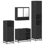 4 Piece Bathroom Furniture Set  Engineered Wood
