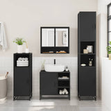 4 Piece Bathroom Furniture Set  Engineered Wood