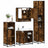4 Piece Bathroom Furniture Set  Engineered Wood