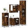 4 Piece Bathroom Furniture Set  Engineered Wood