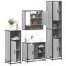 4 Piece Bathroom Furniture Set  Engineered Wood