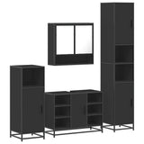 4 Piece Bathroom Furniture Set  Engineered Wood