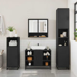 4 Piece Bathroom Furniture Set  Engineered Wood