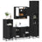 4 Piece Bathroom Furniture Set  Engineered Wood