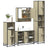 4 Piece Bathroom Furniture Set  Engineered Wood