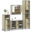 4 Piece Bathroom Furniture Set  Engineered Wood