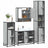 4 Piece Bathroom Furniture Set  Engineered Wood