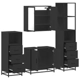4 Piece Bathroom Furniture Set  Engineered Wood
