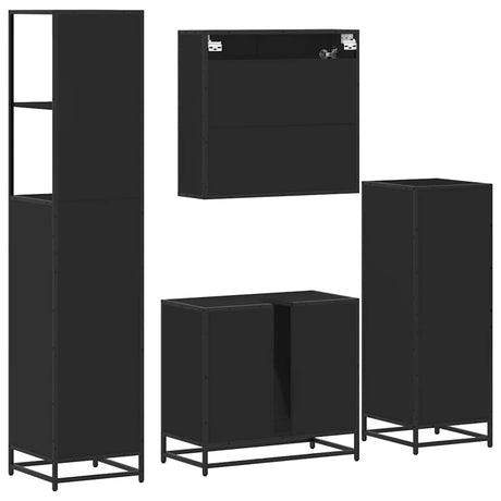 4 Piece Bathroom Furniture Set  Engineered Wood