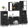 4 Piece Bathroom Furniture Set  Engineered Wood