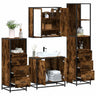 4 Piece Bathroom Furniture Set  Engineered Wood