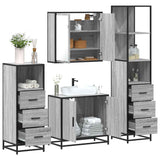 4 Piece Bathroom Furniture Set  Engineered Wood